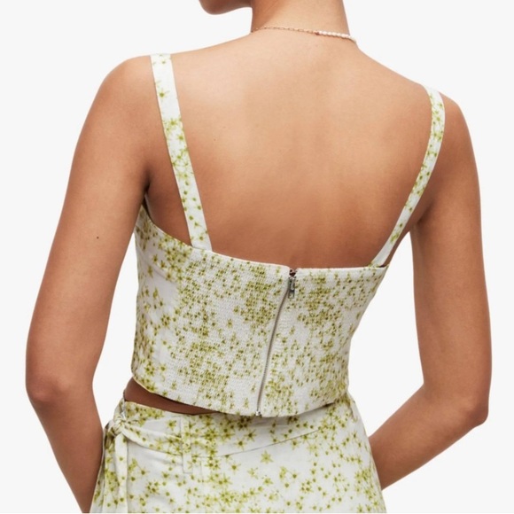 NWT | All Saints Cassia Amanzi Crop Ditsy Floral Bralette Top - Picture 2 of 8